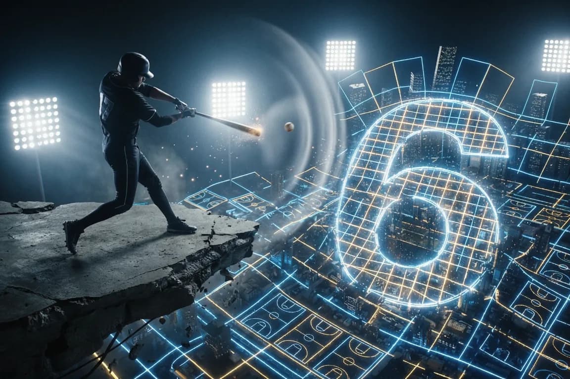 Young athlete in action